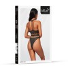 Softline Body 1037 Czarne Koronkowe Siateczkowe Wycięcia One Size - Zdjęcie 4