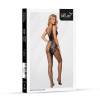 Softline Bodystocking 2094 Czarne Siateczkowe Asymetryczne One Size - Zdjęcie 4