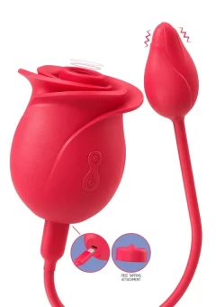Xocoon Blushing Rose wielofunkcyjny stymulator Róża 3w1 Wibrator USB-C