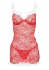 Kotek Kristinella Babydoll  Mikołajka Koronkowa Świąteczna S/M + Stringi - Zdjęcie 4