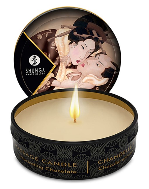 Shunga Mini świeczka do masażu -30 ml - czekolada