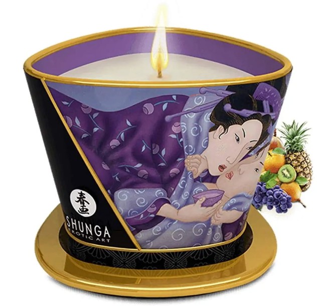 Shunga - świeca do masażu - Owoce Egzotyczne 170 ml 
