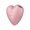 Stymulator łechtaczki Cutie Heart Light Red powietrzny wibrujący masażer - Zdjęcie 1
