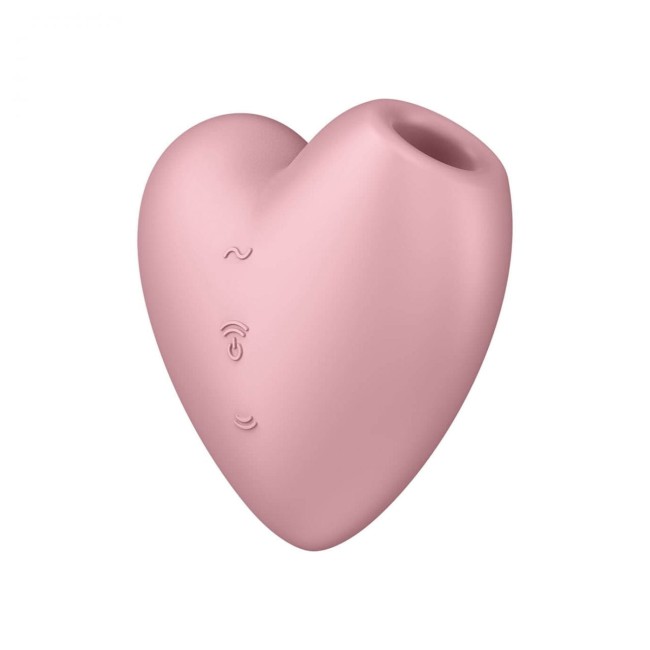 Stymulator łechtaczki Cutie Heart Light Red powietrzny wibrujący masażer
