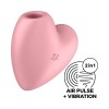 Stymulator łechtaczki Cutie Heart Light Red powietrzny wibrujący masażer - Zdjęcie 3