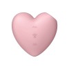Stymulator łechtaczki Cutie Heart Light Red powietrzny wibrujący masażer - Zdjęcie 4