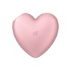 Stymulator łechtaczki Cutie Heart Light Red powietrzny wibrujący masażer - Zdjęcie 6