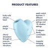 Stymulator łechtaczki Satisfyer Cutie Heart błękitny - Zdjęcie 2