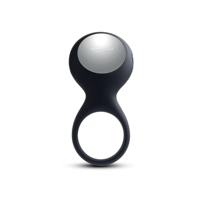 Svakom Tyler Vibrating Ring - wibrujący pierścień erekcyjny - czarny