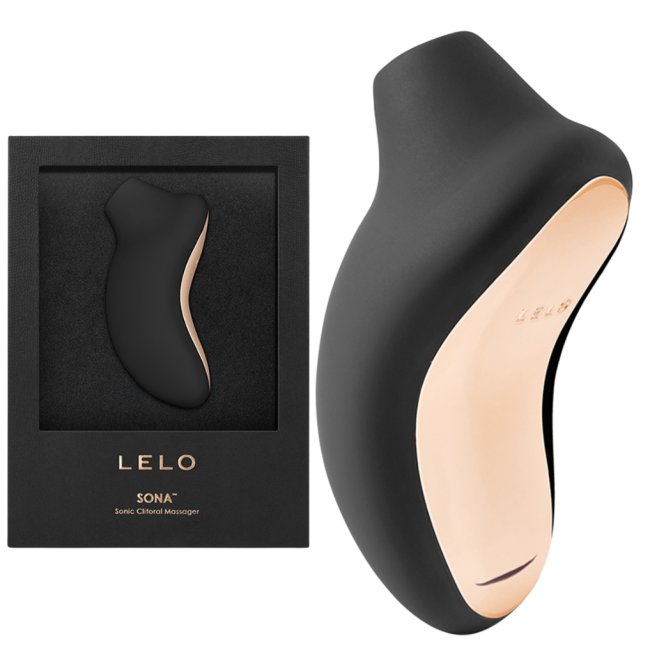 Lelo Sona Black - soniczny masażer łechtaczki - czarny