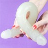 Lumino Play  podwójne dildo świecące w ciemności 37 cm - Zdjęcie 3