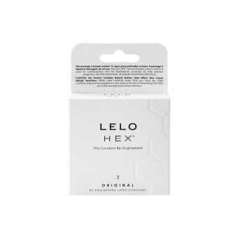 Lelo HEX condoms original prezerwatywy 3 szt.