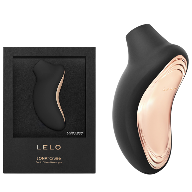 Lelo Sona Cruise Black - soniczny masażer łechtaczki - czarny 