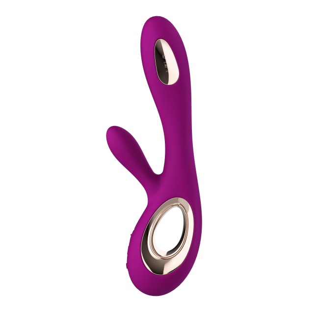Lelo Soraya Wave Deep Rose ekskluzywny wibrator króliczek