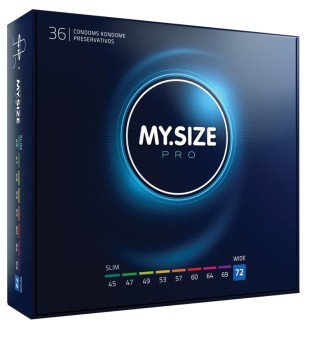 Prezerwatywy dopasowane MY.SIZE PRO 72 mm - 36 szt